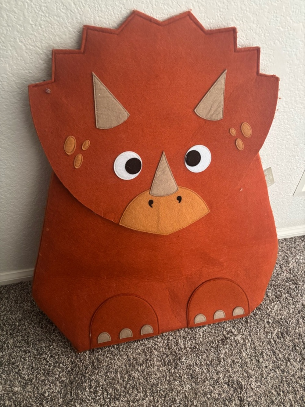 Little stackers triceratops kids laundry/storage bin